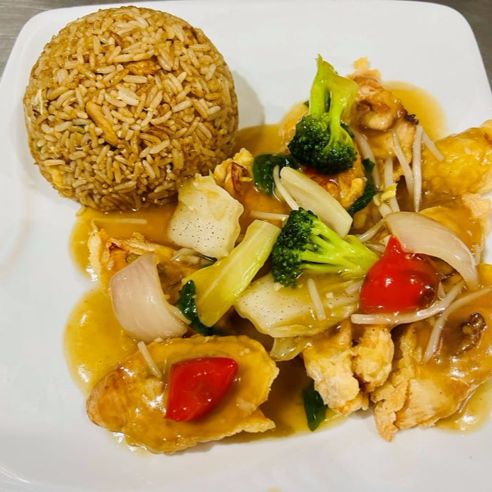 pollo enrollado con verduras