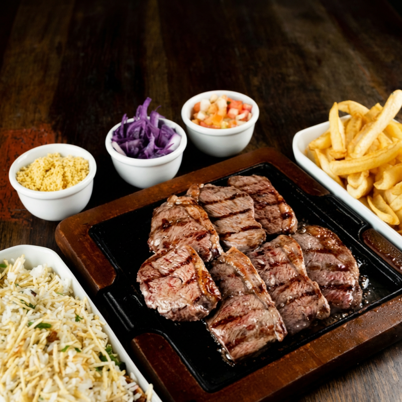 600 Gramas De Picanha. Escolha seus acompanhamentos