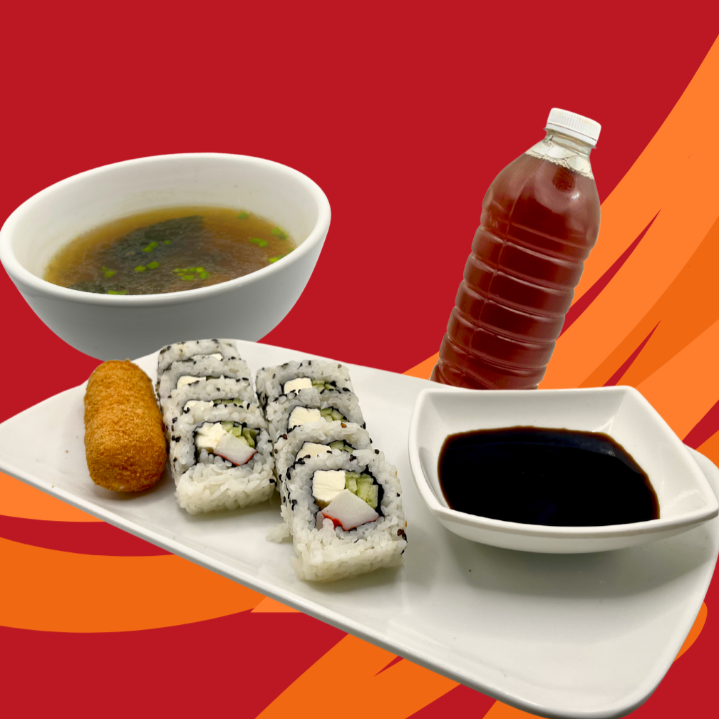 Combo California + Sopa + Kushiage + Te