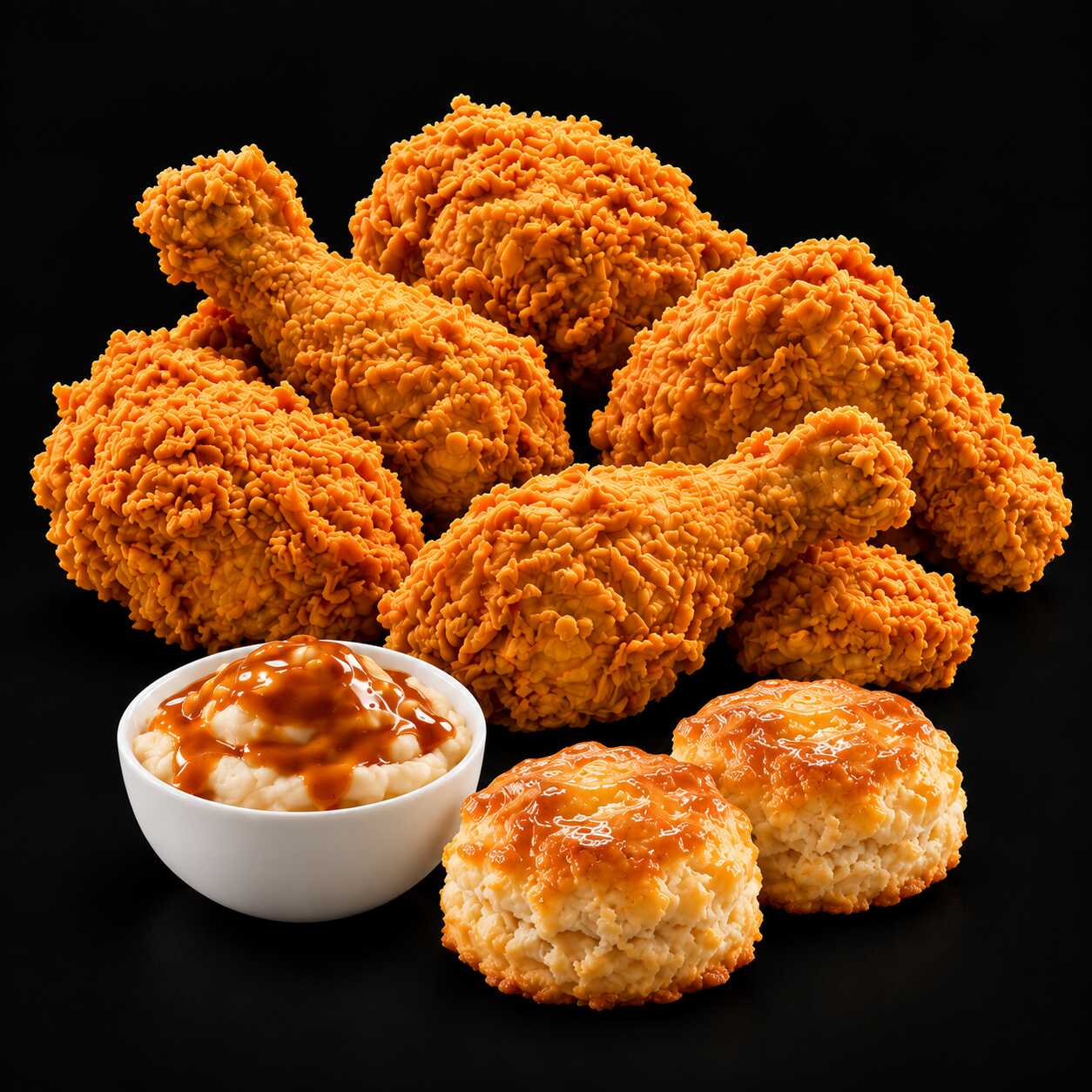 6 Piezas + Puré + 2 Biscuits