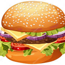 HAMBURGUESA SENCILLA CON PAPAS FRITAS