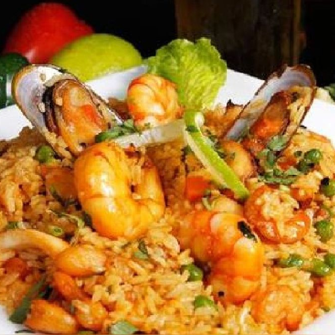 Menú : Arroz con Mariscos + Complemento