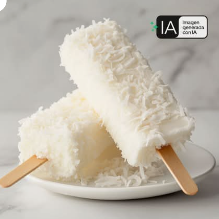 Paleta de Crema de Coco