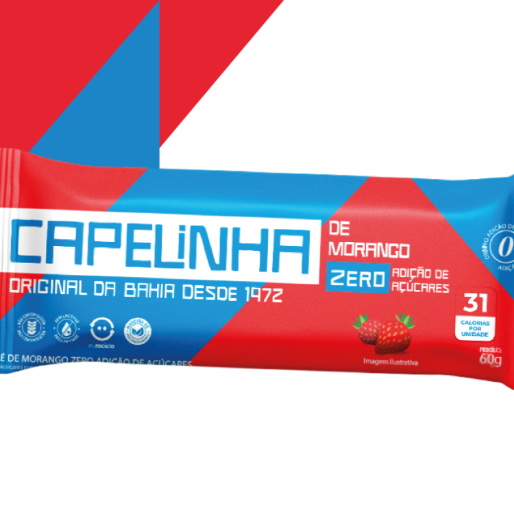 Picolé de Morango Zero Adição de Açúcares - Capelinha