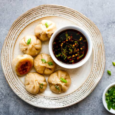 Dumplings Fritos de Pollo