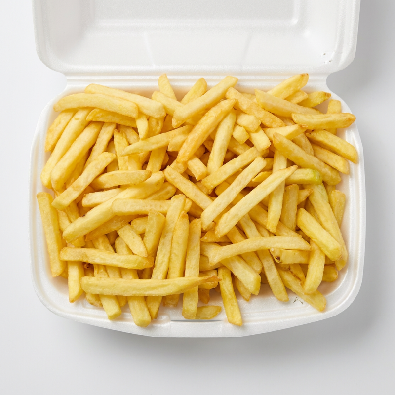 Porção de batata simples sequinha, tamanho G.