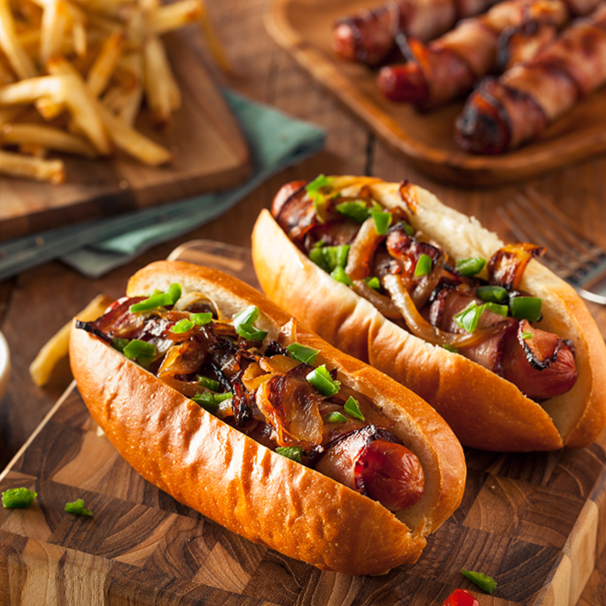 Hot Dog con Tocino