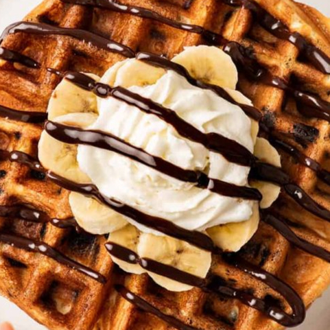 Waffles 2 ingredientes