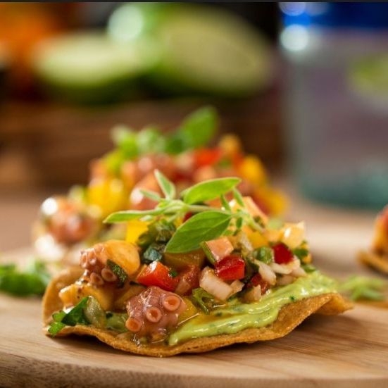 Tostadas de Pulpo