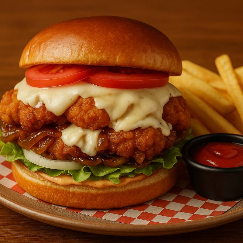 Cruji Burger de Tender de Pollo