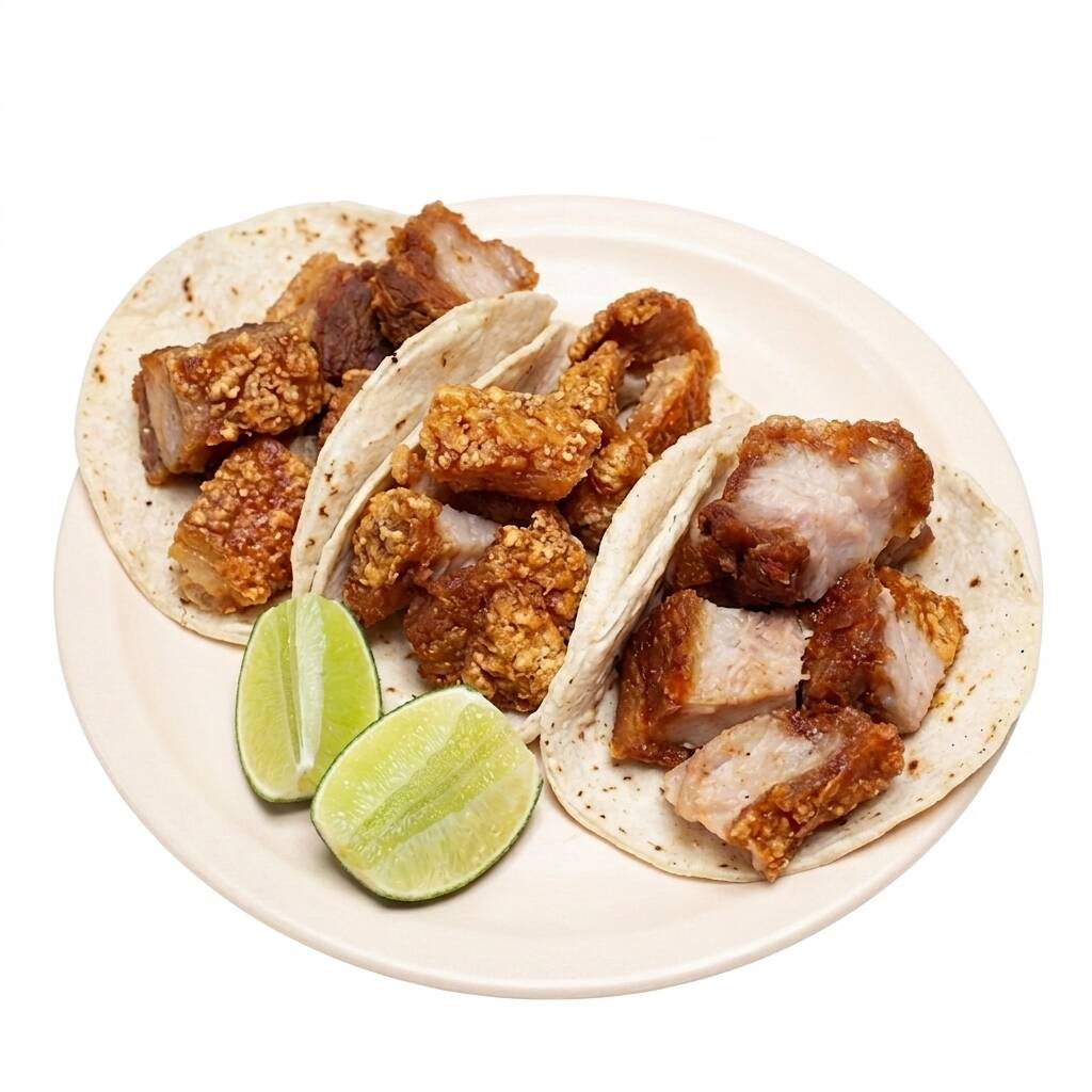 Tacos de chicharrón orden de 3