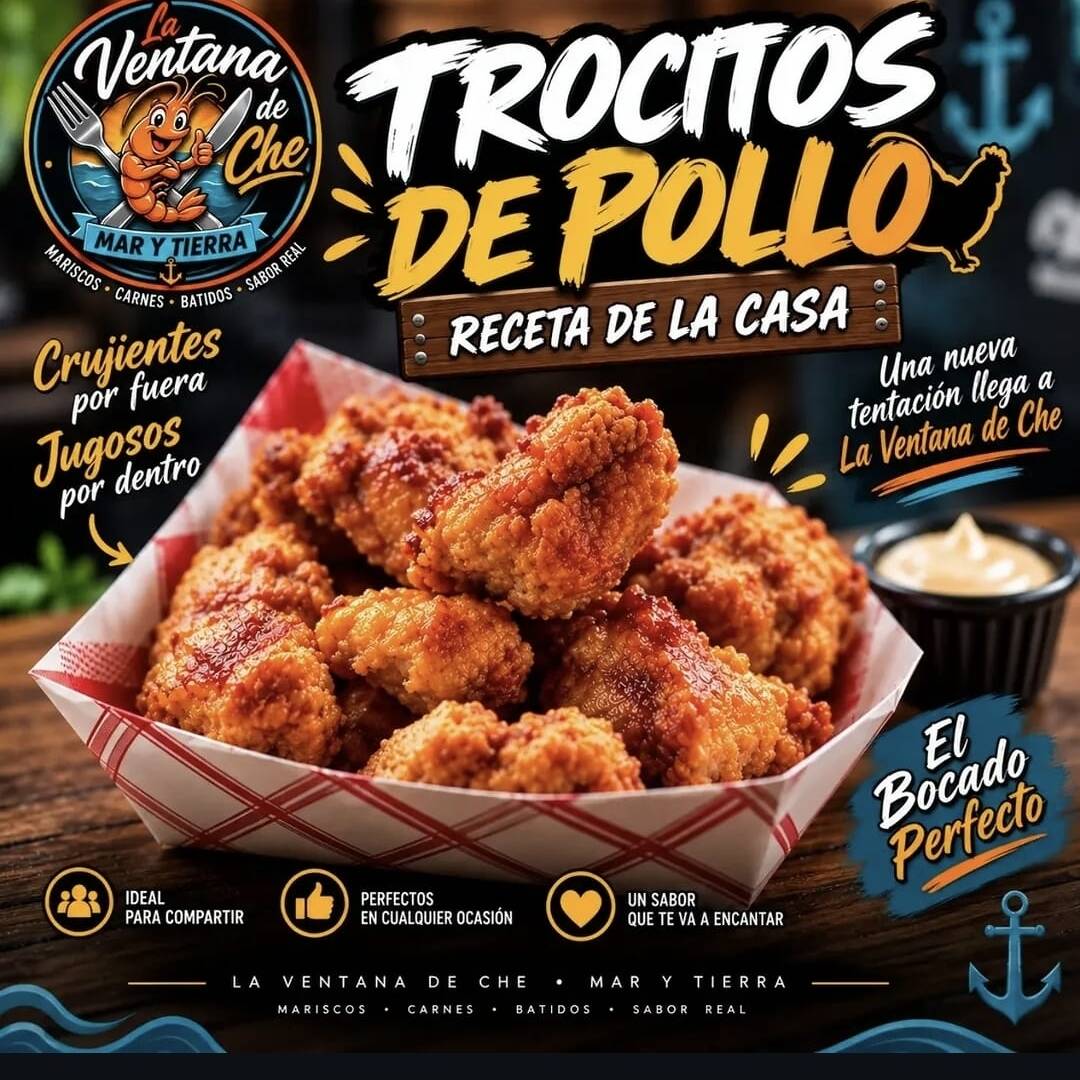 Trocitos de Pollo +papas Fritas+ Salsa+refresco
