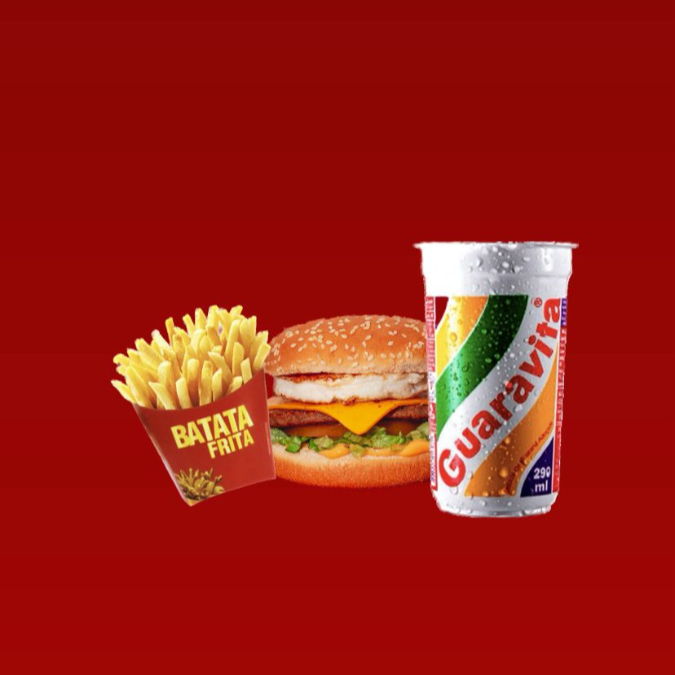 X-EGG ( pão, carne, queijo, ovo, salada, ketchup)