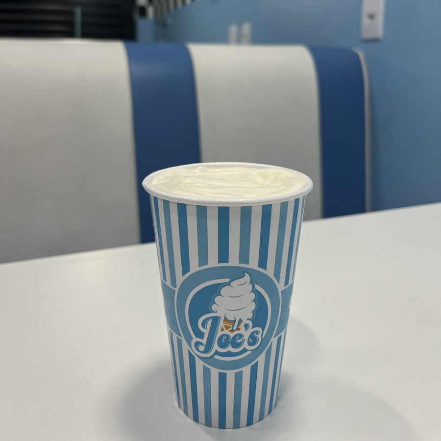 Milkshake feito com sorvete de baunilha!