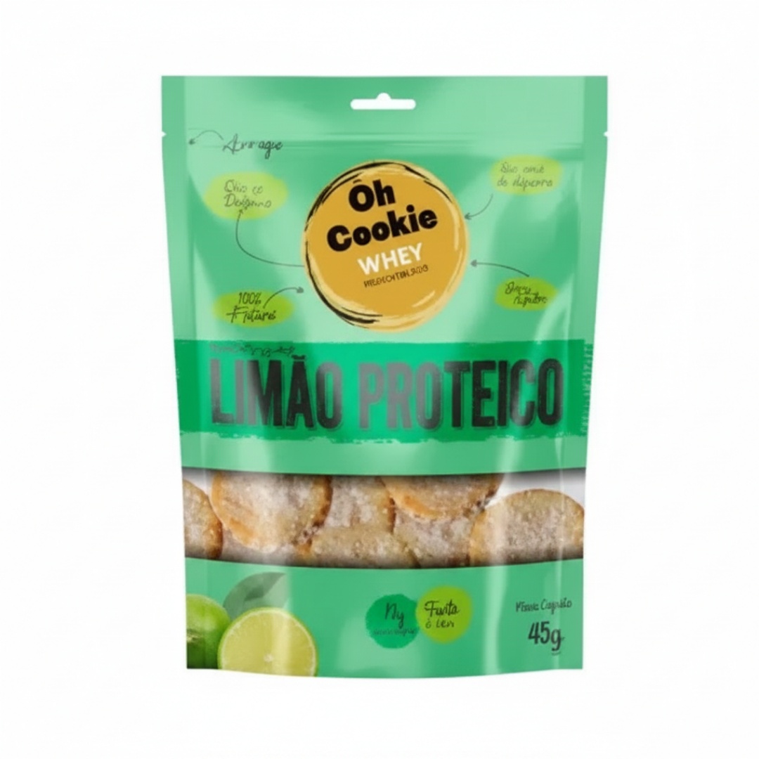 Para quem gosta de biscoitinhos! Nossos primeiros cookies de whey protein! Crocantes, saborosos e, principalmente, nutritivos! Sem uso de açúcares, conservantes, livres de glúten e com muita proteína! Pacotinhos de 45g.