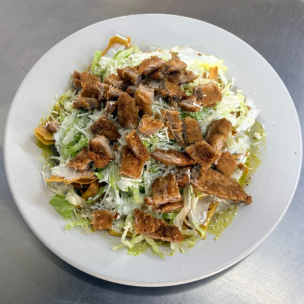 Chilaquiles Con Milanesa de Cerdo