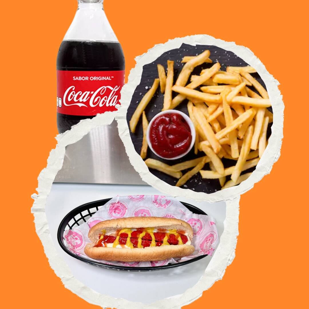 Combo de Bubba con Papas y Bebida