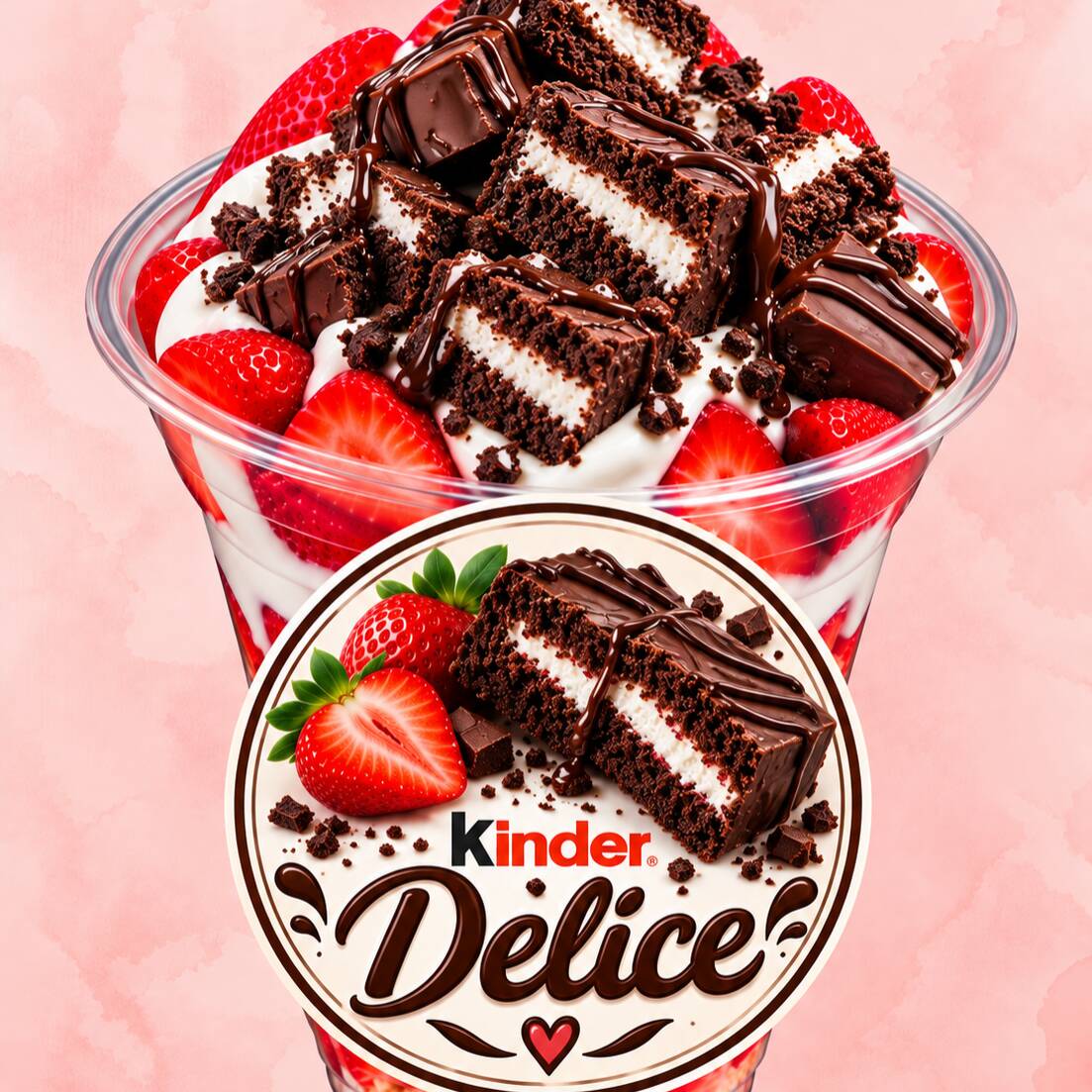 Fresas con Crema KINDER DELICE