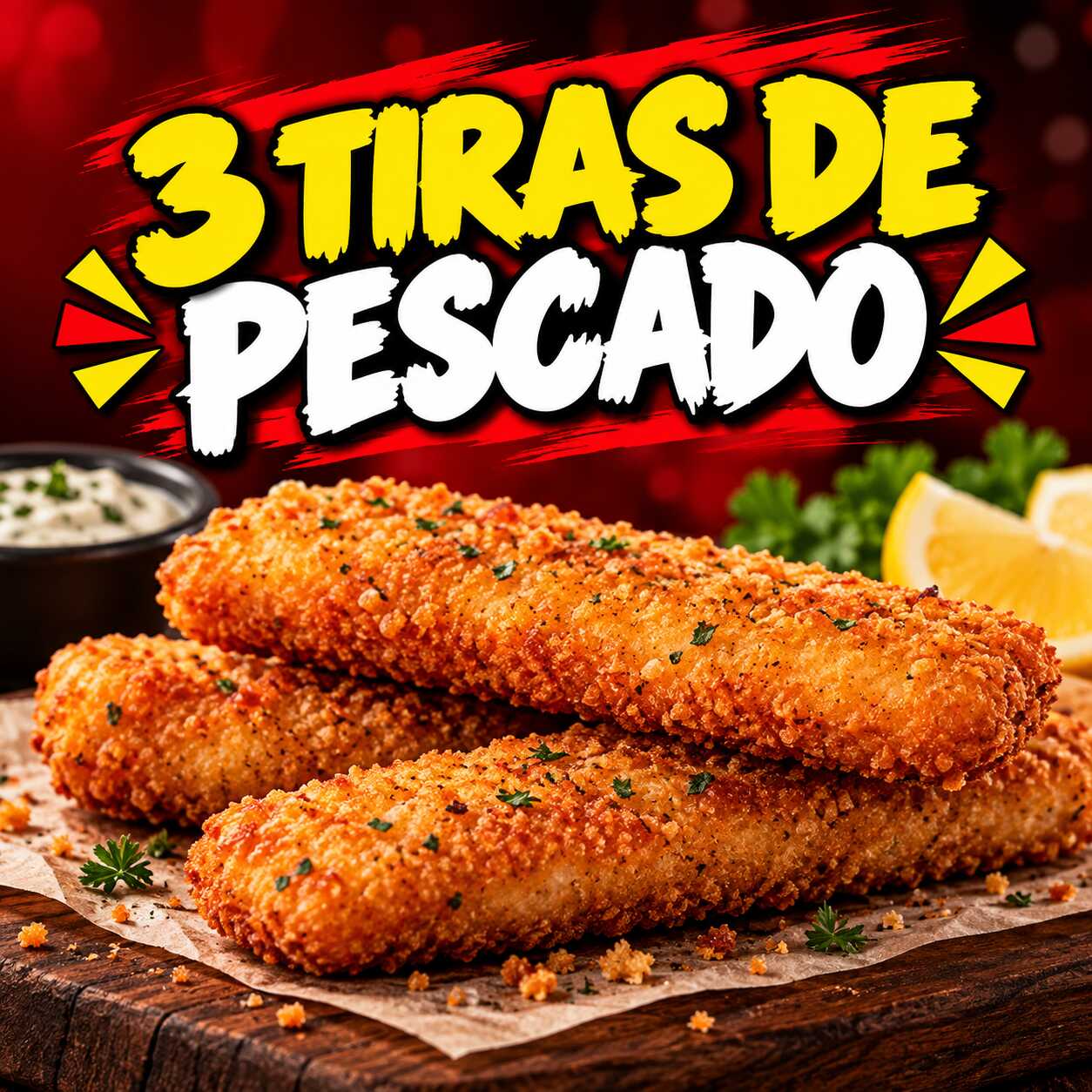 3 TIRAS DE PESCADO