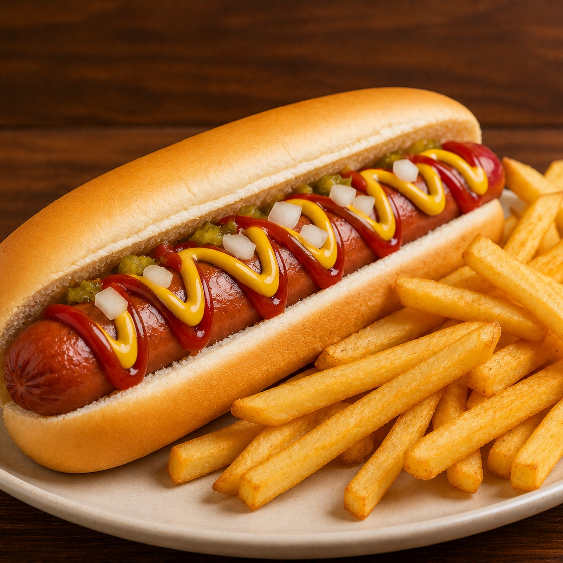 Hotdog salchicha de res