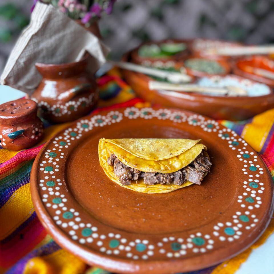 Taco Rojo de Birria