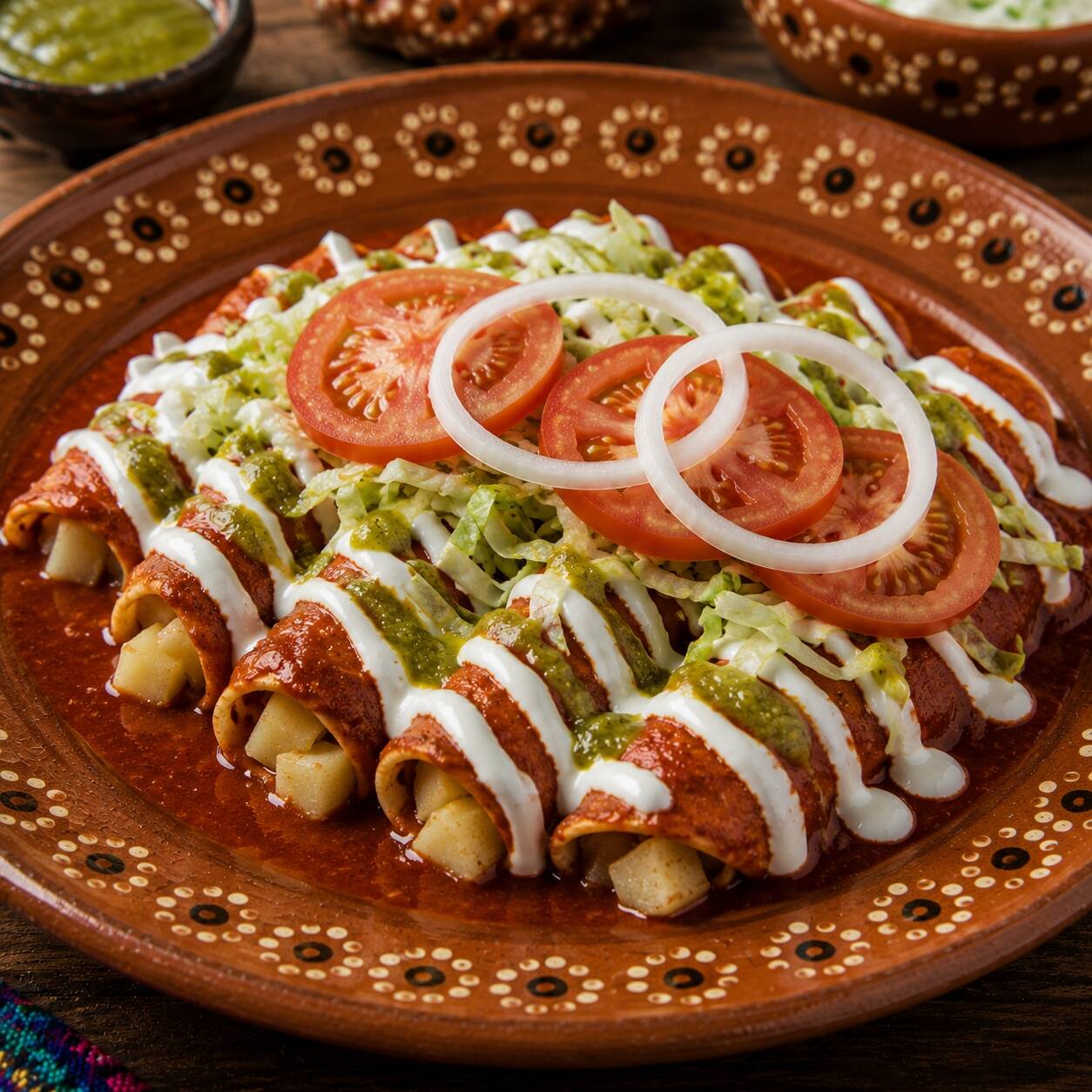 Enchiladas rojas
