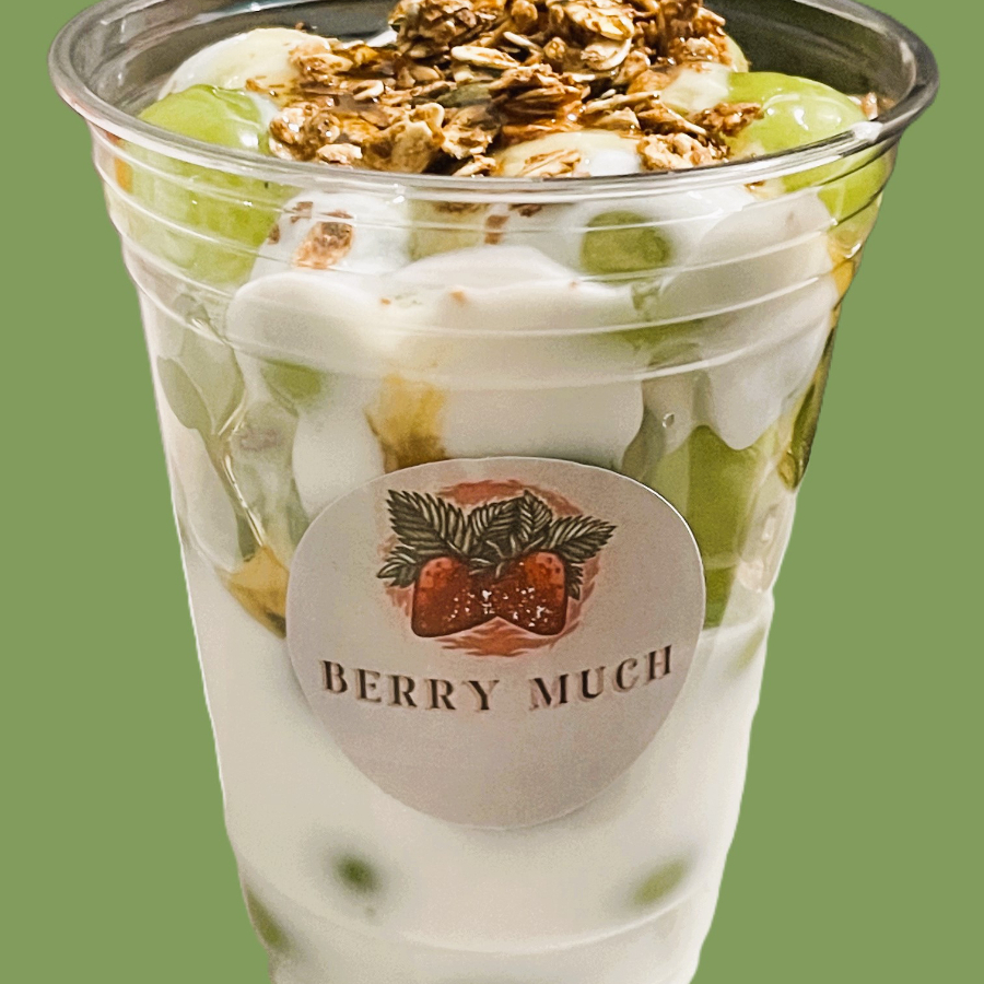 Uvas con Yogurt, Granola y Miel