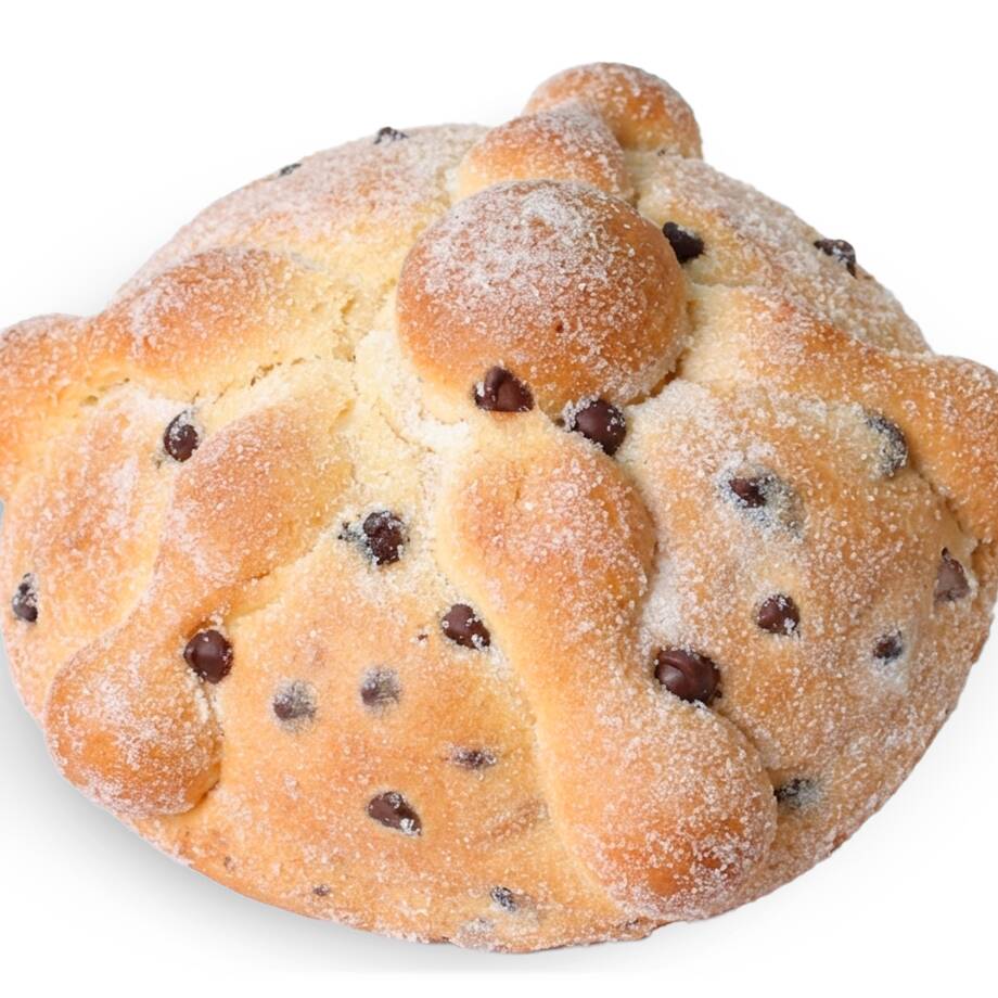Pan de Muerto con Chispas de Chocolate