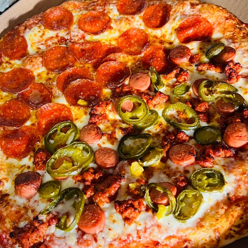 Mitad Mexicana y Mitad Pepperoni Grande
