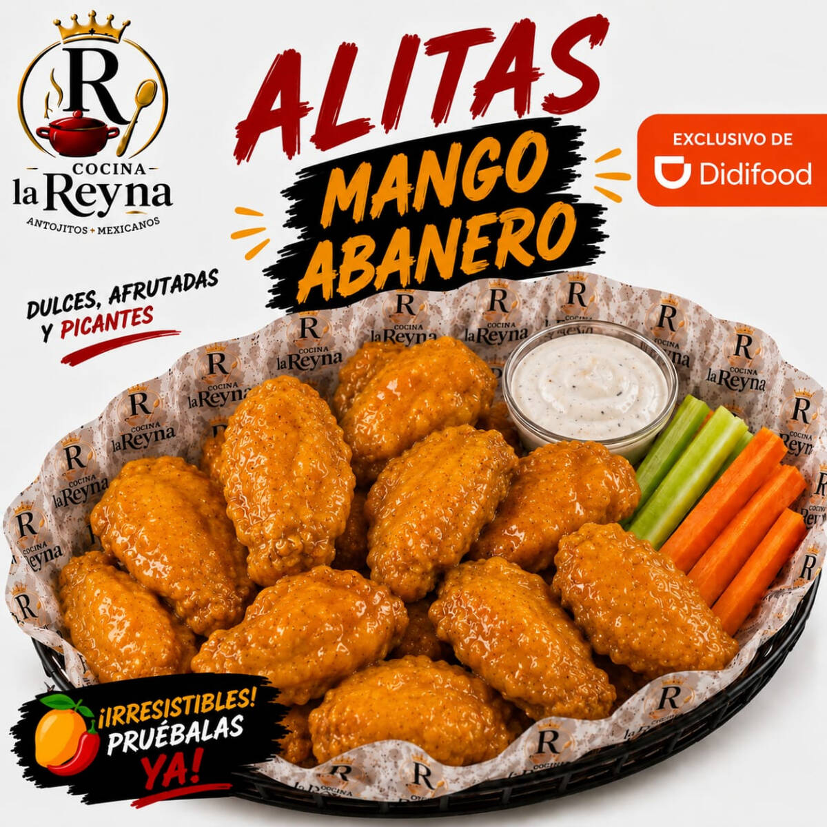 Alitas Salsa Mango Habanero Clásicas 250g