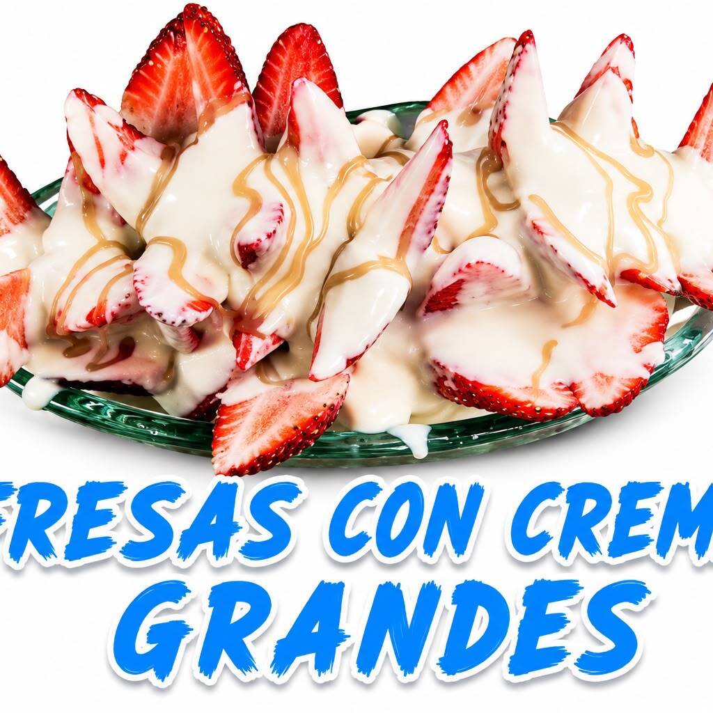 FRESAS CON CREMA GRANDES