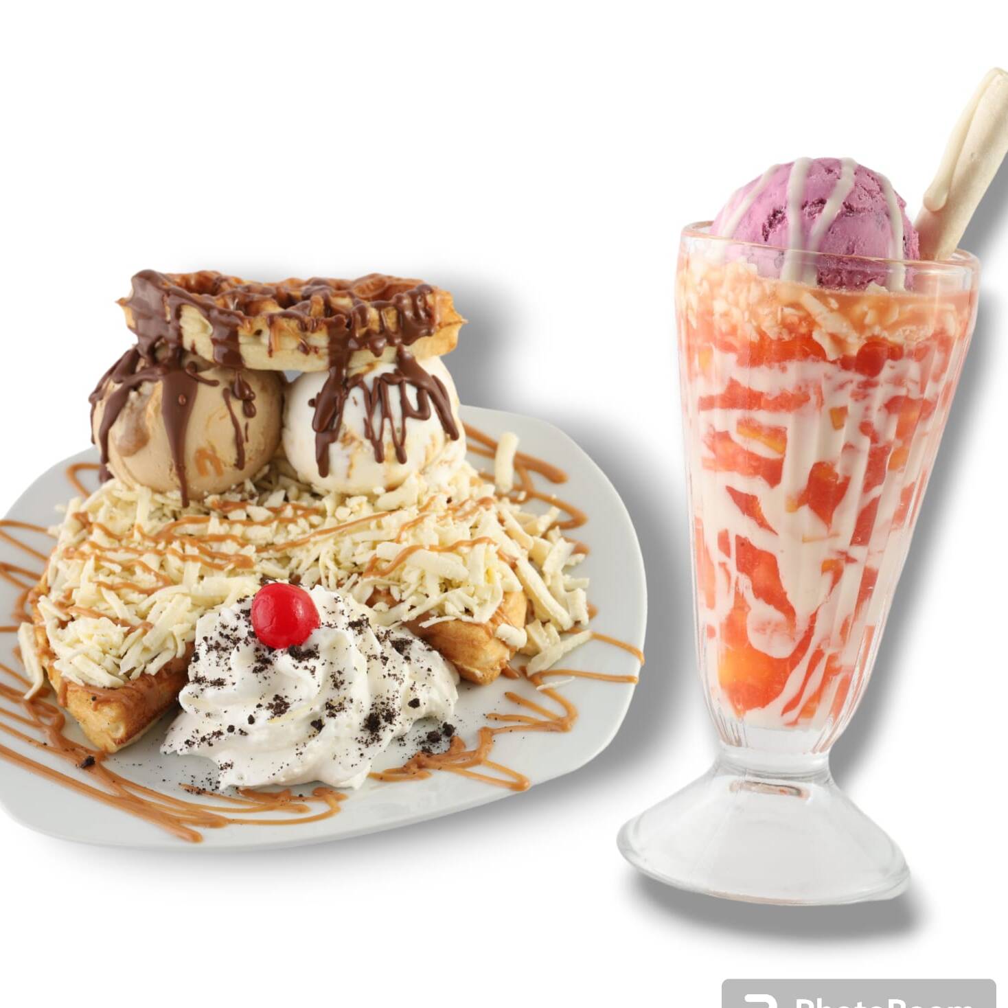 Salpicón Especial + Waffle Quesudo