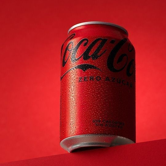 A Coca-Cola em lata zero açúcar