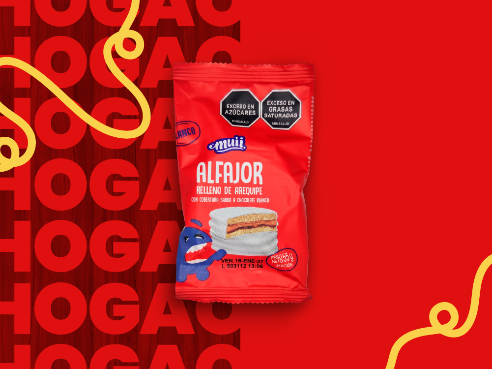 Alfajor blanco muii