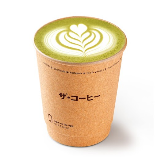 Matcha & leite, com toque cítrico.