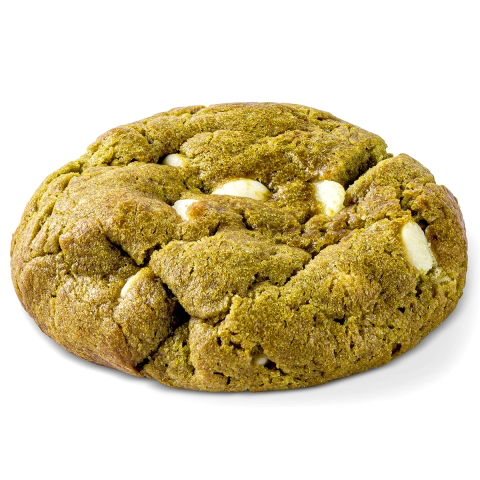 Cookie de Matcha e gotas de chocolate branco. Único.