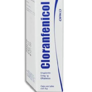 Cloranfenicol Ungüento 5.0 Mg Caja con Tubo Con5g