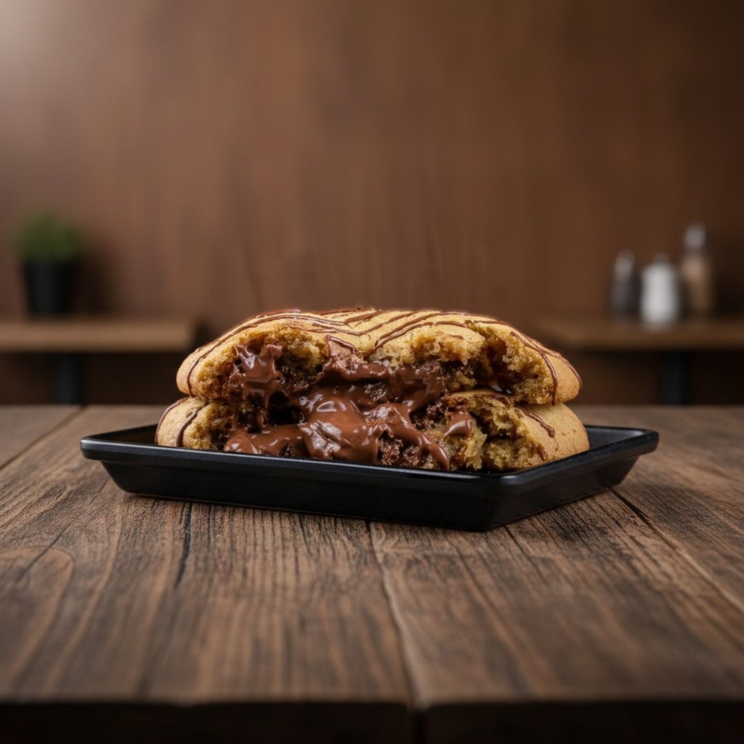 Ideal para os verdadeiros amantes de chocolate, o cookie Choc é (muuuito) recheado com suave chocolate ao leite e pedaços de chocolate meio amargo na massa.