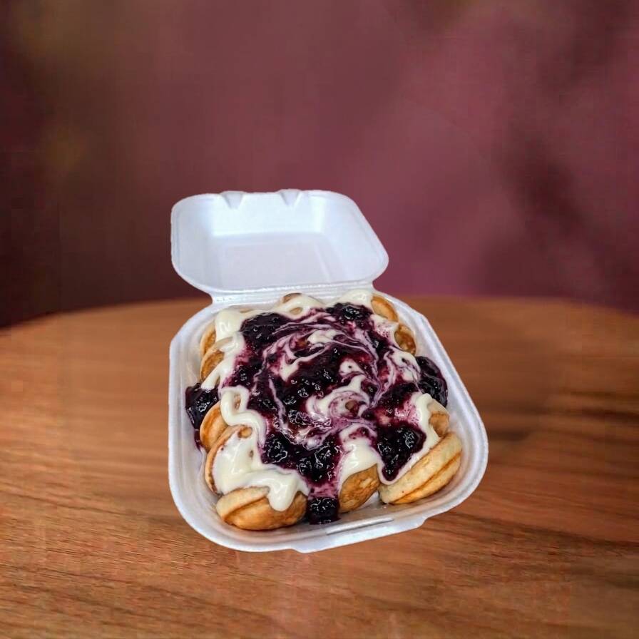 Mini Hot Cakes Philadelphia y Mermelada Zarzamora
