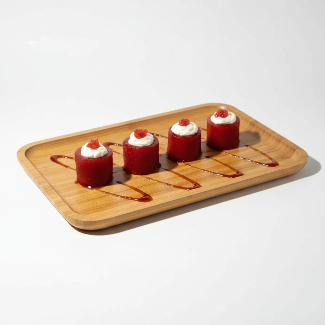 Fatias de goiabadas recheadas com cream cheese