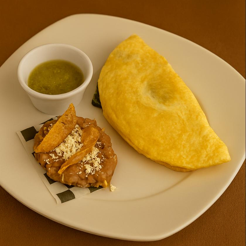 Omelet de jamón y queso