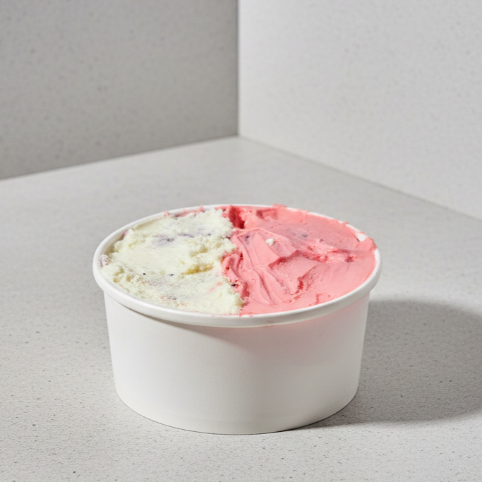 Uma combinação deliciosa e cheia de cremosidade! São 1 litro de açaí acompanhado de irresistível beijinho e mousse de morango, unindo o sabor suave do coco com o toque frutado e refrescante do morango. Perfeito para quem busca uma sobremesa gelada, equilibrada e muito saborosa!