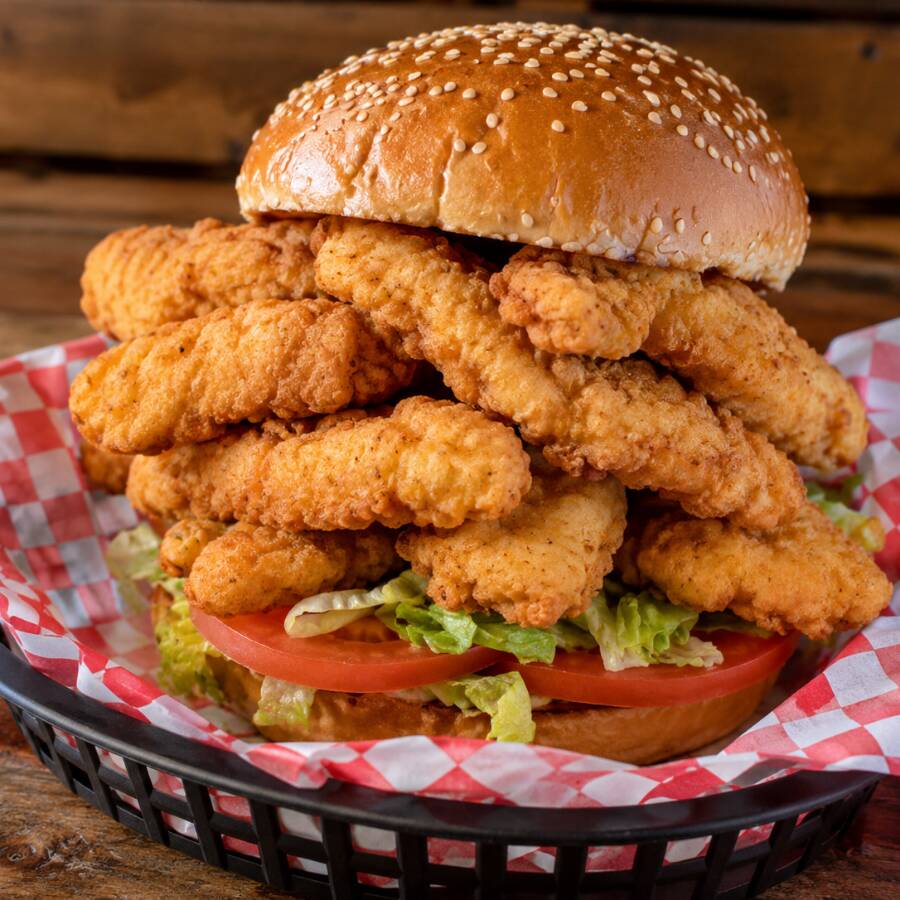 Hamburguesa de Chicken Tenders XL (400 gr)