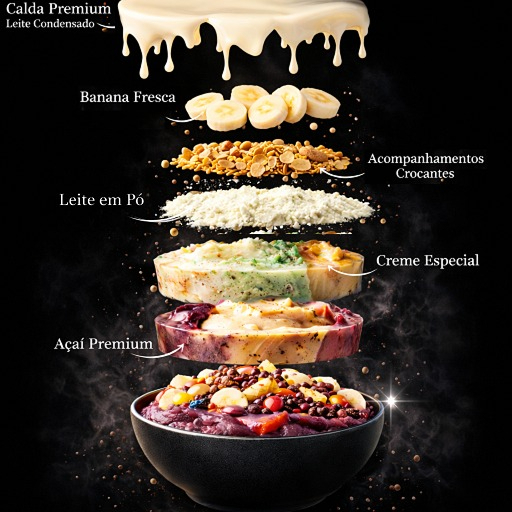 🍨 Crie sua experiência cremosa dos sonhos! Monte a combinação perfeita para sua 🥣 Porção de 500ml do Diamante Supremo, escolhendo até 3 sabores entre nossos Açaís Premium (Clássico, Banana, Morango ou Leitinho) e Cremes Especiais (Ninho Trufado, Brownie, Romeu & Julieta, Chocolate Supremo, Grego Morango, Pavê, Nutella e mais). Cada camada é pensada para uma harmonia de texturas e aromas premium. 🎁 Este combo inclui GRÁTIS: ✔ 3 acompanhamentos à escolha (Leite Ninho, Granola, Farinha de Amendoim) ✔ 1 calda premium de Leite Condensado ✔ 1 fruta fresca (Banana) ✨ Por que é irresistível? • Açaí 100% natural da Amazônia, sem aditivos ou conservantes • Zero gordura trans e lactose – opção leve e inclusiva • Fonte de antioxidantes – energia que revitaliza • Personalização total – do clássico ao combinação gourmet Peça agora e transforme seu momento em uma tentação cremosa inesquecível! 💫