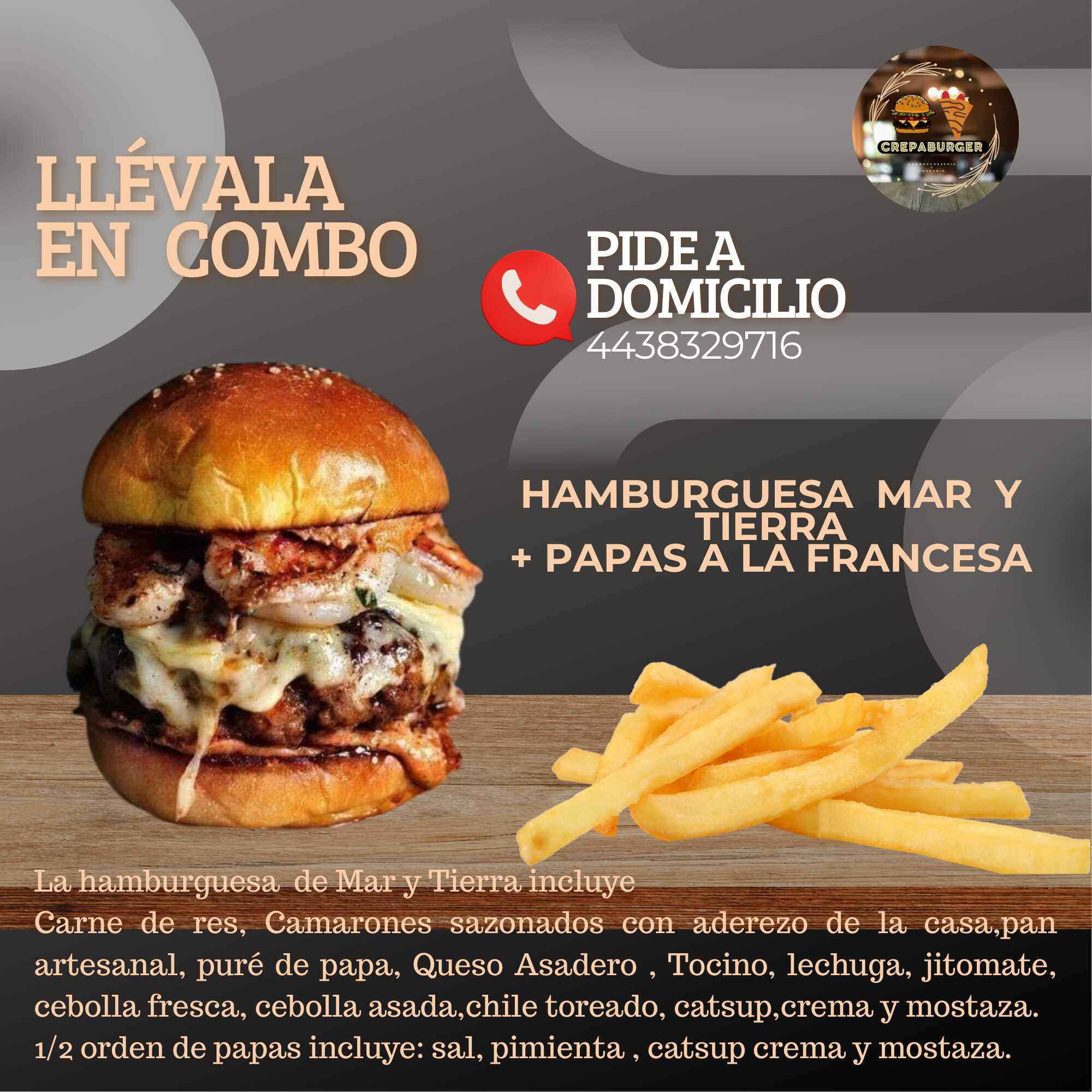 Mar y Tierra con Papas
