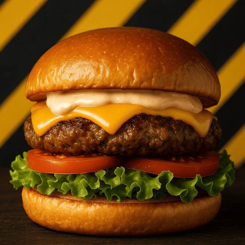 Artesanal Prime Tasty Hambúrguer artesanal suculento 100g no pão brioche, com queijo cheddar fatiado, alface crocante, tomate fresco e um toque especial de molho Tasty. Uma explosão de sabor em cada mordida!