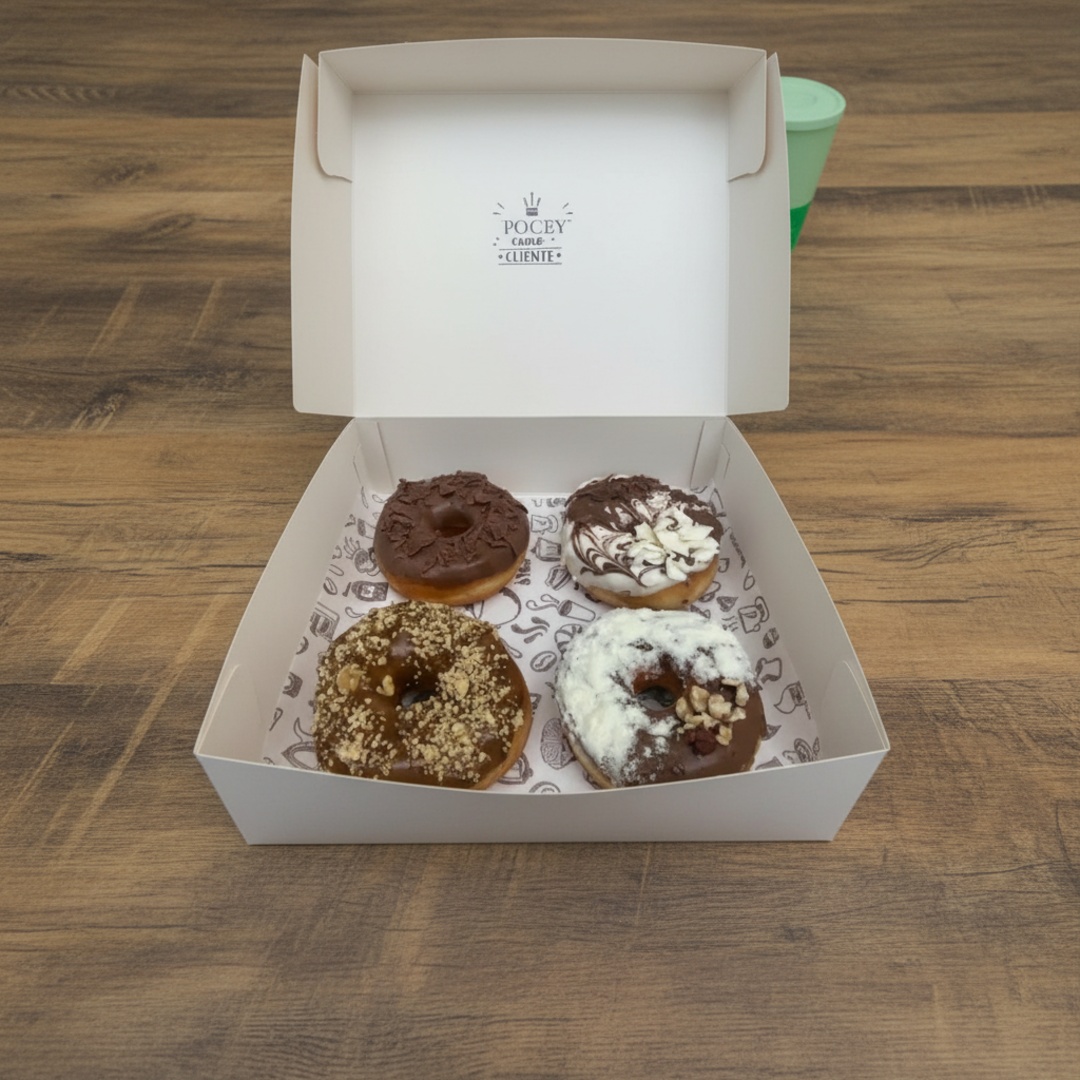Caixa de Donut com 4 sabores de sua escolha.
