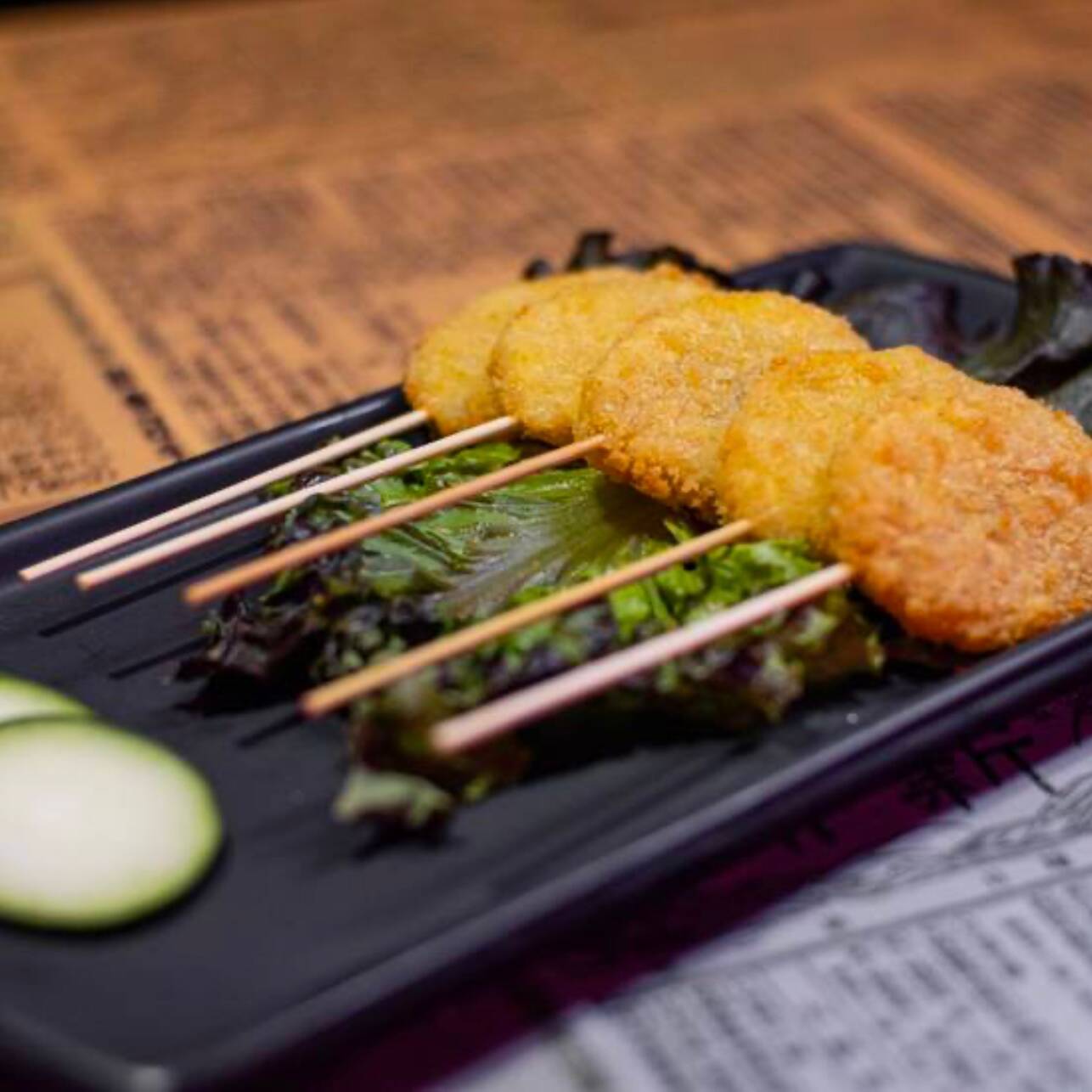 Kushiage de Plátano