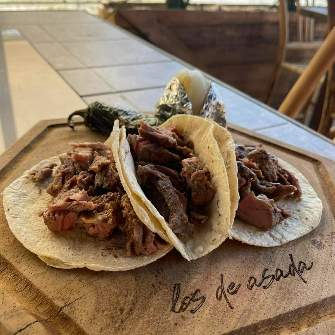 Taco de Maiz de Arrachera