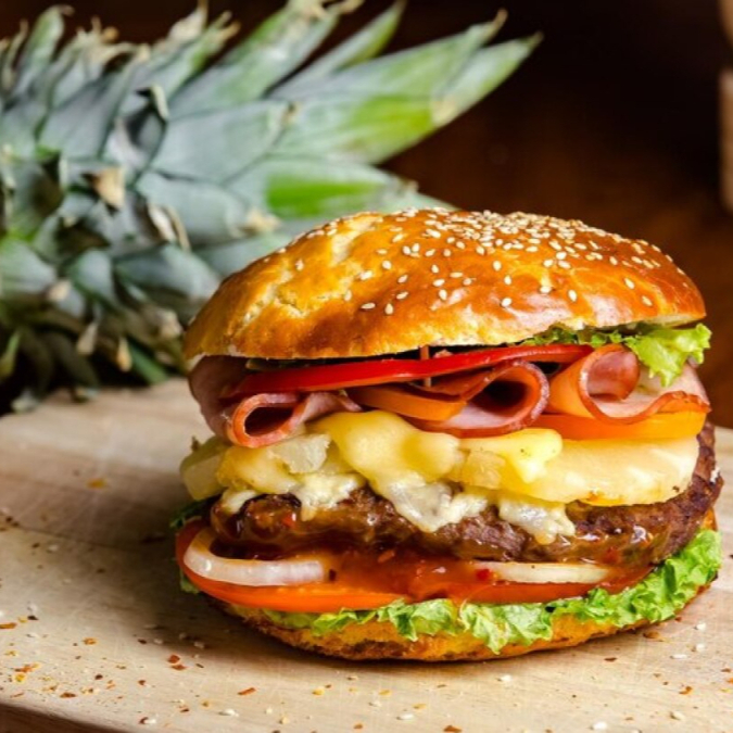 Hamburguesa Hawaiana